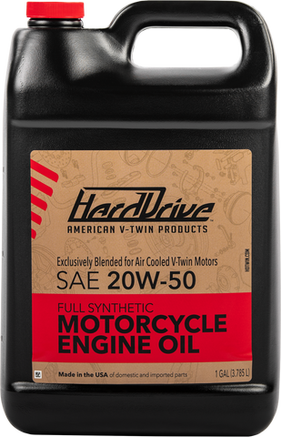 HARDDRIVE FULL SYNTHETIC ENGINE OIL 20W-50 1GAL 198490
