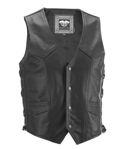 HIGHWAY 21 SIX SHOOTER VEST BLACK LG #6049 489-1070~4