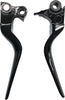 HARDDRIVE LSR LEVER SET BLACK BIG TWIN 96-16 XL 96-03 W/CABLE CLUTCH 053326
