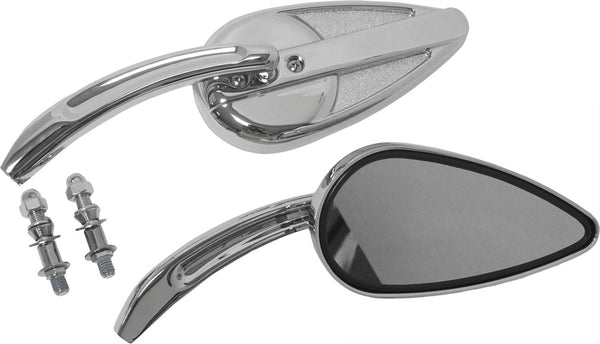 HARDDRIVE MIRRORS CHROME VINTAGE CHROME 18-157