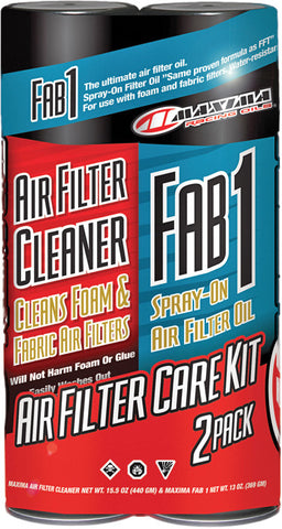 MAXIMA AIR FILTER CARE KIT 2-PK 70-799202