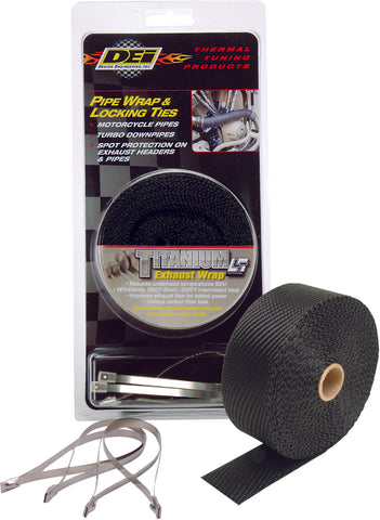 DEI PIPE WRAP & LOCKING TIES BLACK TITANIUM 901139
