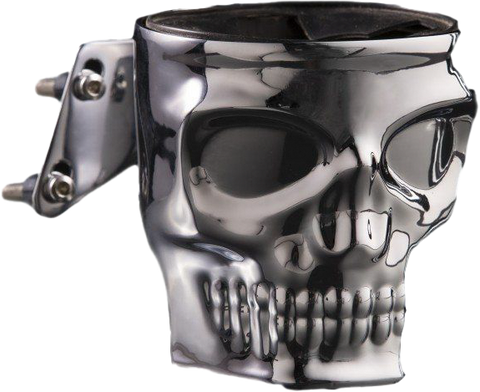 KRUZER KADDY SKULL PERCH MOUNT HOLDER CHROME 1025