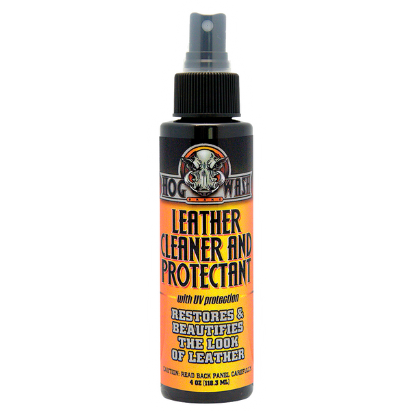 HOG WASH LEATHER CLEANER & PROTECTANT W/UV PROTECTION 4OZ HW0547