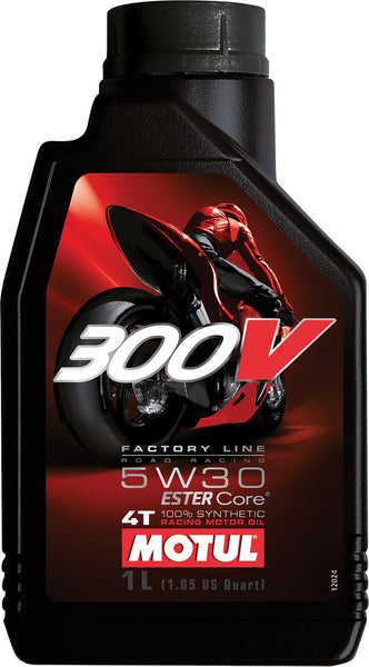 MOTUL 300V 4T COMPETITION SYNTHETIC OIL 5W30 LITER 104108