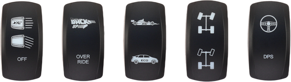 XTC POWER PRODUCTS DASH SWITCH ROCKER FACES 5/PK X3 REPLACEMENT SW00-001000X3