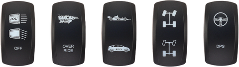 XTC POWER PRODUCTS DASH SWITCH ROCKER FACES 5/PK X3 REPLACEMENT SW00-001000X3