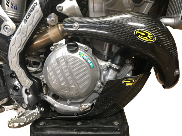 P3 HEAT SHIELD CARBON STK PIPE KTM/HUS 201101