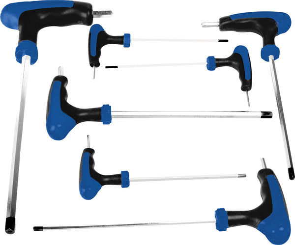 PERFORMANCE TOOL 7 PC MET T-HANDLE SET HEX W1712
