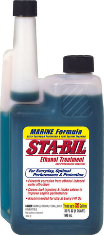 STA-BIL MARINE ETHANOL FUEL TREATMENT AND STABILIZER 32OZ 22240