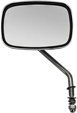 HARDDRIVE MIRROR OEM STYLE SHORT STEM CHROME LEFT 270159