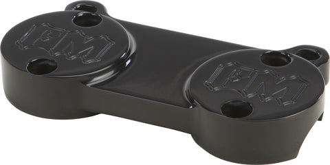 FORBIDDEN RISER TOP CLAMP BLACK W/GAUGE MOUNT TABS 825-05011