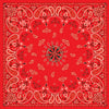 ZAN BANDANNA RED PAISLEY B003