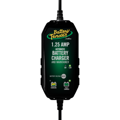 BATTERY TENDER SELECTABLE 1.25 AMP CHARGER 6/12 VOLT 022-0211-DL-WH