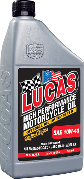 LUCAS HIGH PERFORMANCE OIL 10W-40 QT 10767