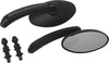 HARDDRIVE MIRRORS BLACK OVAL BLACK 18-243