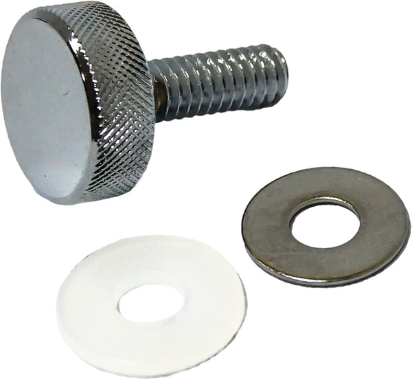 HARDDRIVE KNURLED SEAT KNOB 1/4-20 BRAKE1/4-20 CHROME 05-330