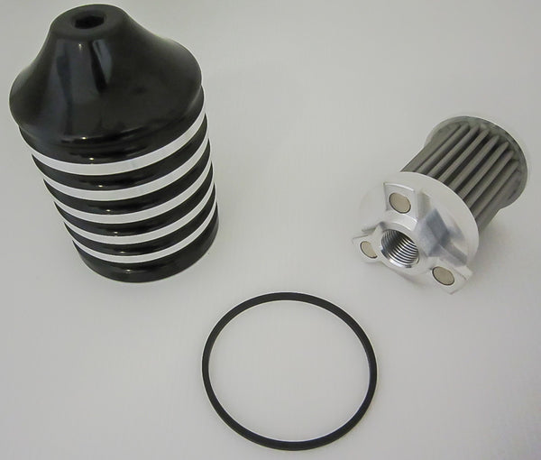 HARDDRIVE BILLET REUSABLE OIL FILTER BLACK XL 85-20 458013