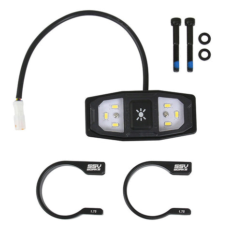 SSV WORKS LED DOME LIGHT W/CAGE CLAMPS RING STYLE 1.50