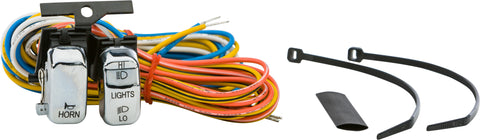 HARDDRIVE HBAR SWCH CHR BLK LTRS DIM/ HORN REPLACES OEM 71597-96 371008