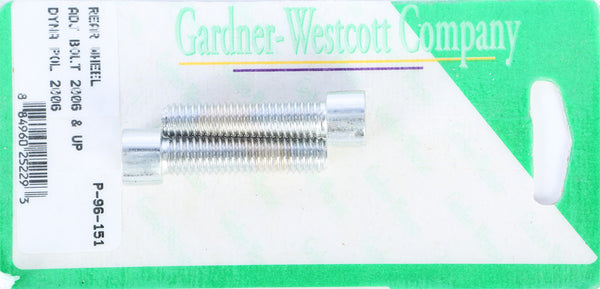 GARDNERWESTCOTT REAR WHEEL ADJUSTMENT BOLTS 07-17 DYNA MODELS REAR P-96-151