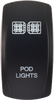 XTC POWER PRODUCTS DASH SWITCH ROCKER FACE POD LIGGHTS SW00-00107039