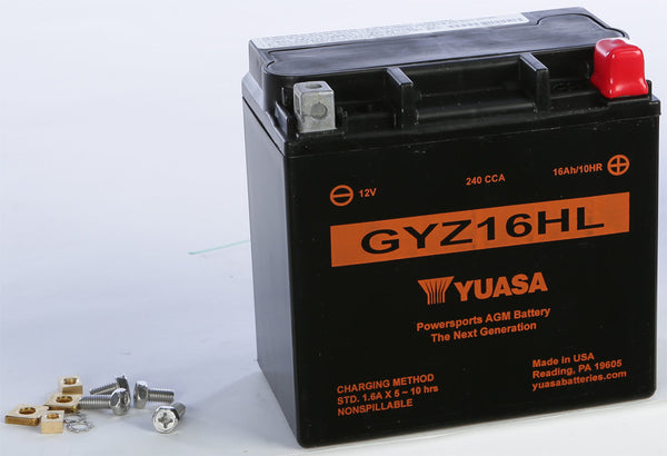 YUASA BATTERY GYZ16HL SEALED FACTORY ACTIVATED YUAM716GHL