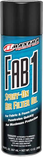 MAXIMA FAB 1 SPRAY-ON AIR FILTER OIL 13OZ 61920