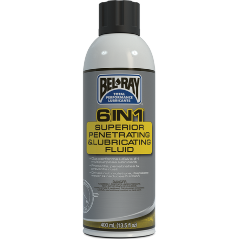 BEL-RAY 6 IN 1 MULTI-PURPOSE LUBRICANT 400ML 99020-A400W