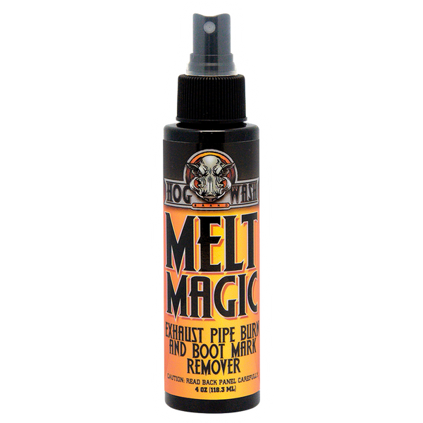 HOG WASH MELT MAGIC EXHAUST PIPE BURN AND BOOT MARK REMOVER 4OZ HW0988