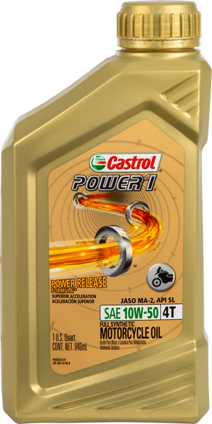 CASTROL POWER 1 4T SYNTHETIC 10W50 1QT 15D2C1