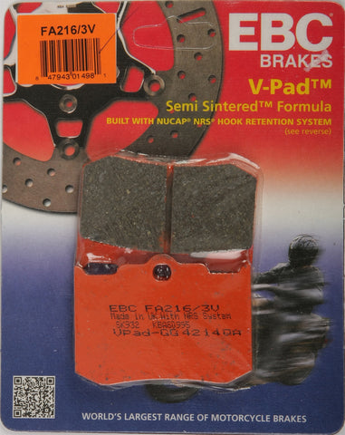EBC BRAKE PADS V-SERIES FA216/3V