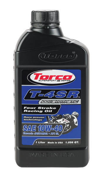 TORCO T-4SR 4-STROKE RACING OIL 10W-40 1L T651044CE