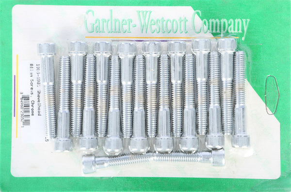 GARDNERWESTCOTT ROCKER BOX COVER SET CHROME 66-81 SHOVELHEAD C-74-15