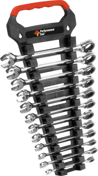PERFORMANCE TOOL 12 PC MET RATCHET WRENCH SET W30642