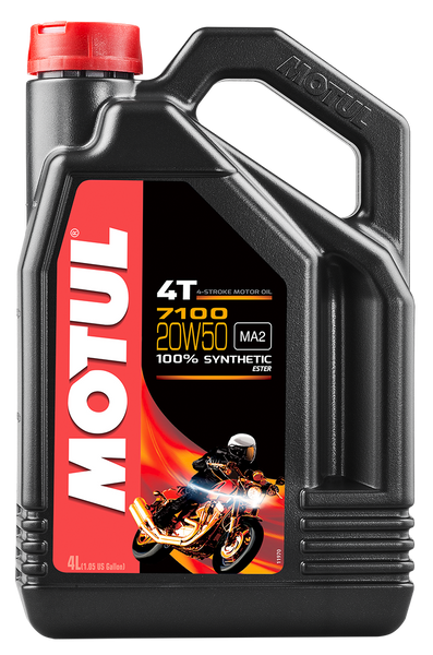 MOTUL 7100 SYNTHETIC OIL 20W50 4-LITER 104104