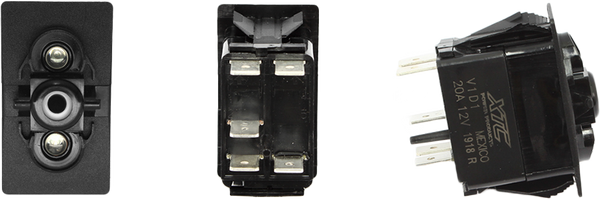 XTC POWER PRODUCTS DASH SWITCH BODY SINGLE ACC BLUE/BLUE SW11-BB000000