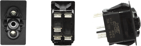 XTC POWER PRODUCTS DASH SWITCH BODY SINGLE ACC BLUE/BLUE SW11-BB000000