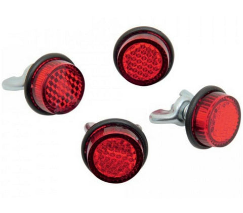 CHRIS PRODUCTS MINI-REFLECTORS RED 4/PK CH4R
