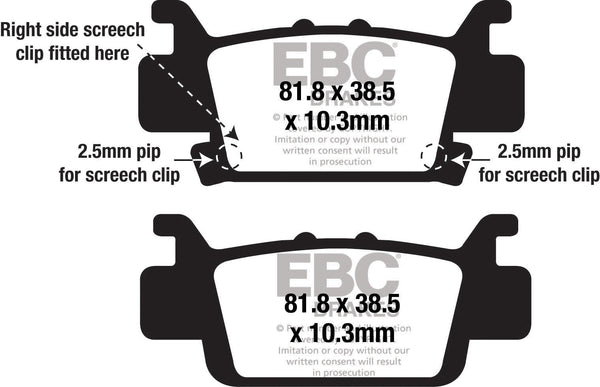 EBC BRAKE PADS FA7034SV