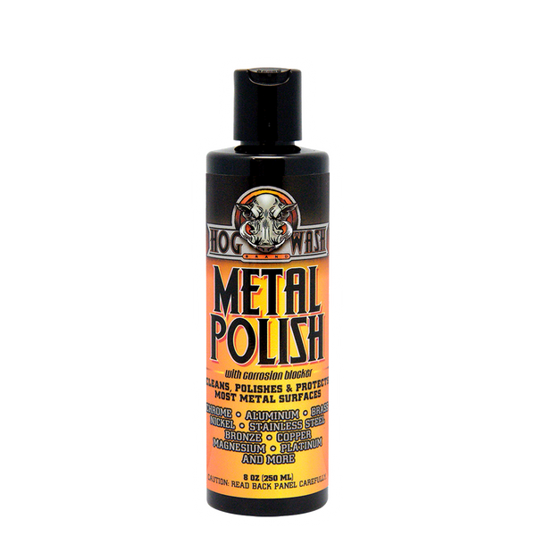 HOG WASH METAL POLISH W/CORROSION BLOCKER 8OZ HW0478