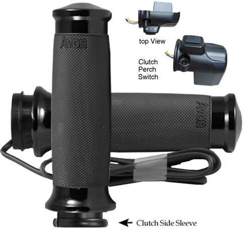 AVON CUSTOM CONTOUR FBW HEATED GRIPS 15-UP FLTR BLACK CC-86-AN-FLY-RH