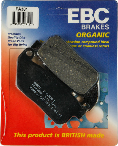 EBC BRAKE PADS FA381