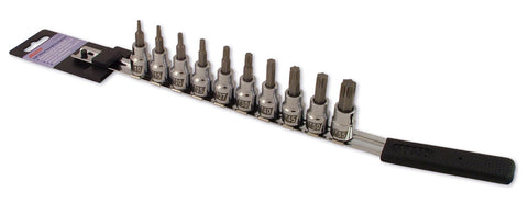CRUZ TOOLS SOCKET BIT SET 10PC TORX TX38TBS
