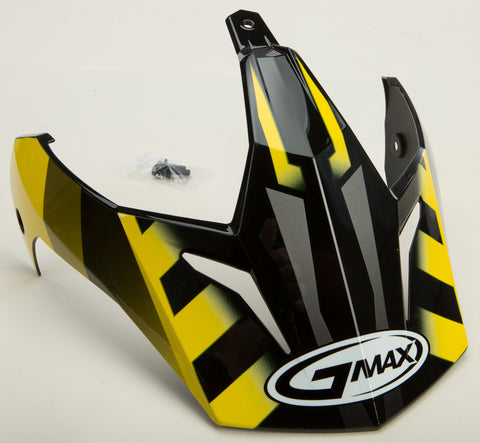 GMAX VISOR W/SCREWS TREKKA GM-11 BLACK/YELLOW G011053