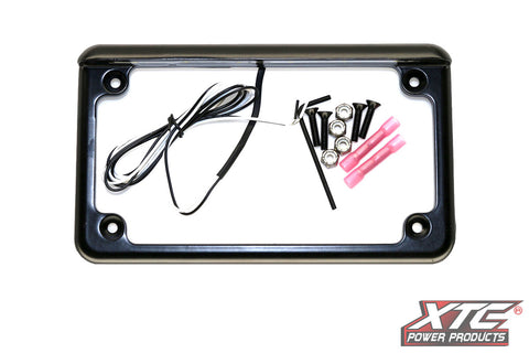 XTC POWER PRODUCTS LICENSE PLATE W/ LED UNIVERSAL LF-6BK