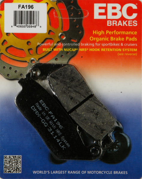 EBC BRAKE PADS FA196