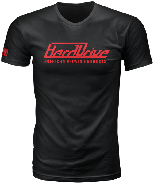 HARDDRIVE TEE BLACK/RED LG 800-0203L