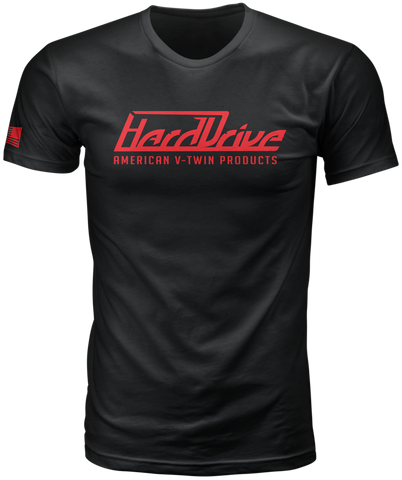 HARDDRIVE TEE BLACK/RED XL 800-0203X