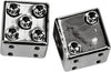 HARDDRIVE VALVE STEM CAPS CHROME DICE W99-6217C(2)